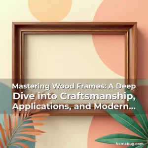 Read more about the article Mastering Wood Frames: A Deep Dive into Craftsmanship, Applications, and Modern Innovations